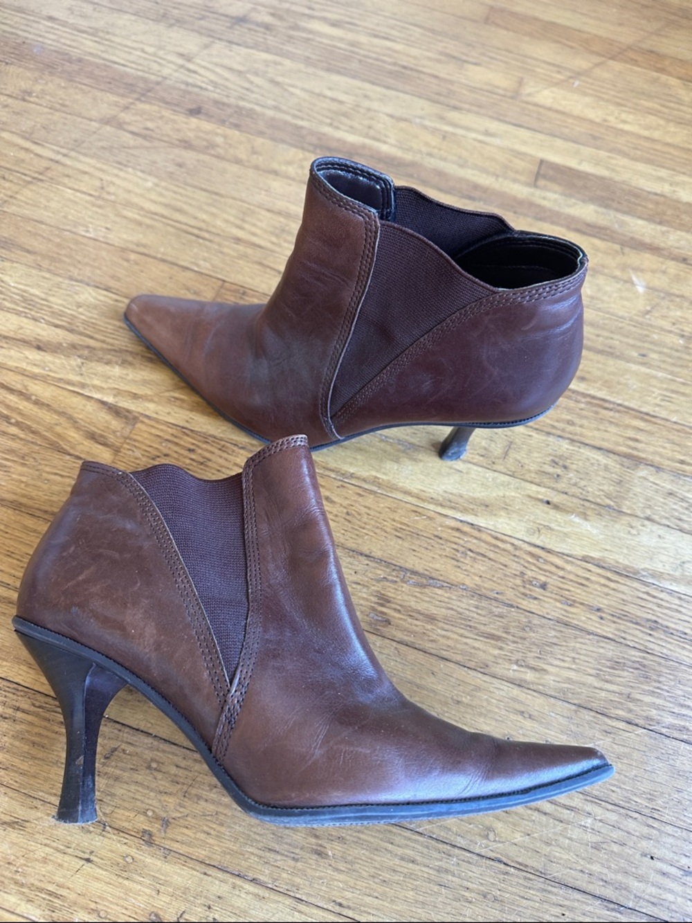 Anne Klein brown booties